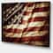 Designart - American Flag - Contemporary Canvas Art Print